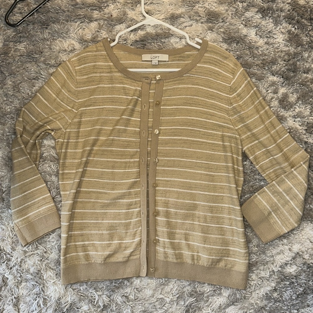 LOFT crewneck cardigan, 100% cotton - Picture 10 of 10
